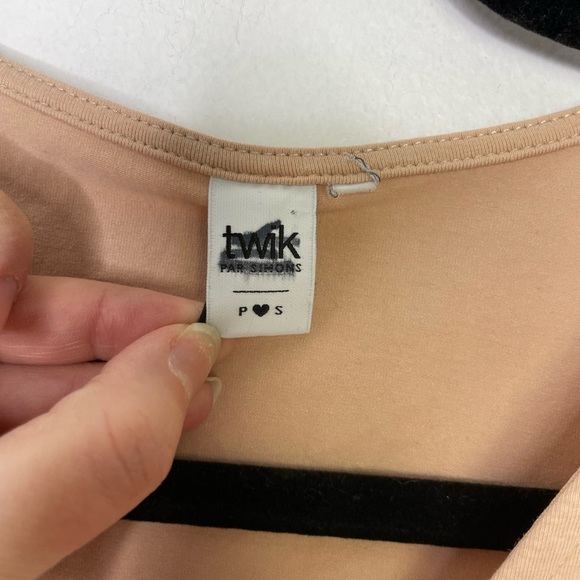 Twik Women's Tan Ballerina Wrap Top - Picture 4 of 7